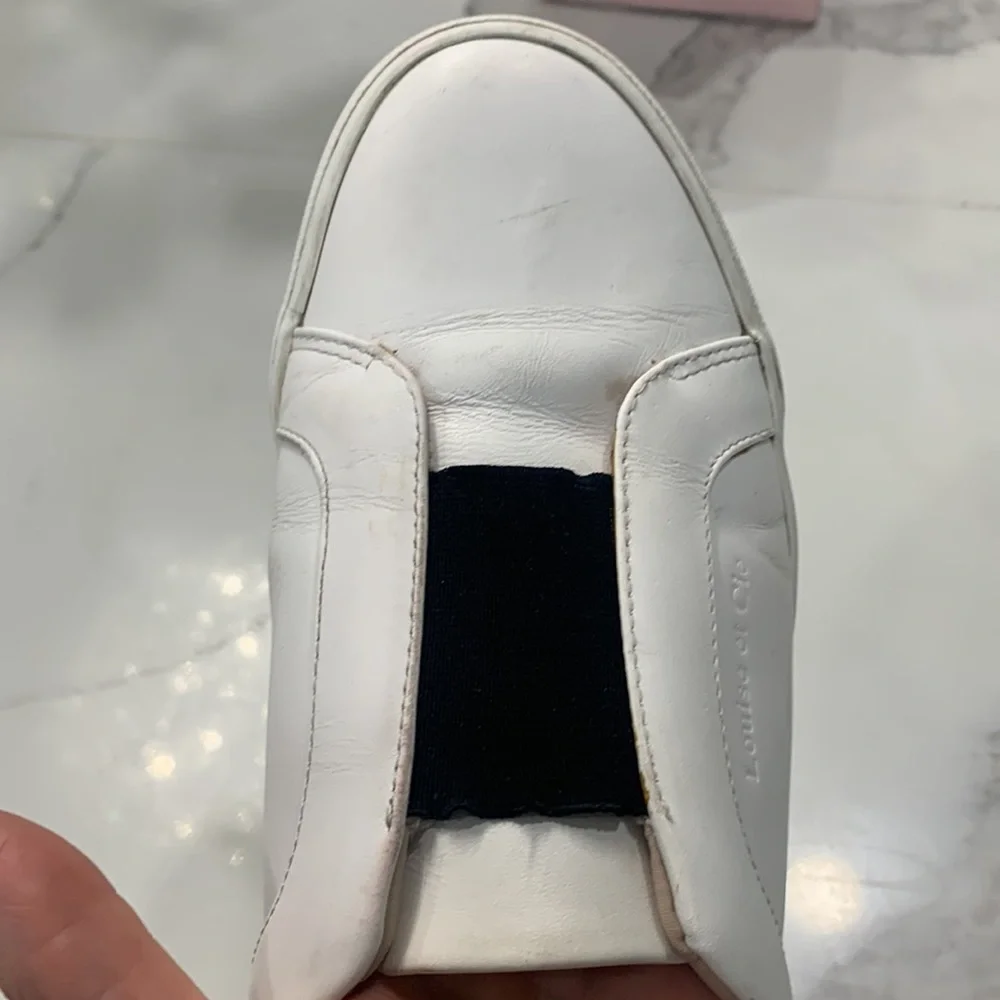 Louise et‎ Cie Lo-Bette White Leather Sneakers. Size 7.5